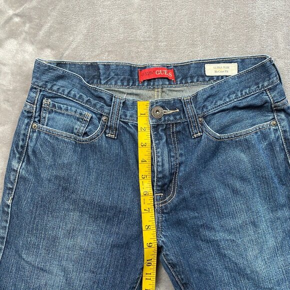 Guess 1981 Jeans Women's 29 Blue Denim Slim Fit Medium Wash Straight Leg Preppy - Picture 12 of 15